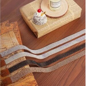 Set of Four Rhinestone hat trims